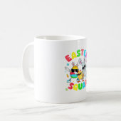 Mug Groovy Funny Rabbit Egg Chick Easter Squad Day Men (Devant gauche)