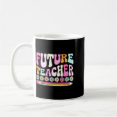 Mug Groovy Future Teacher Student Graduation Teacher I (Gauche)