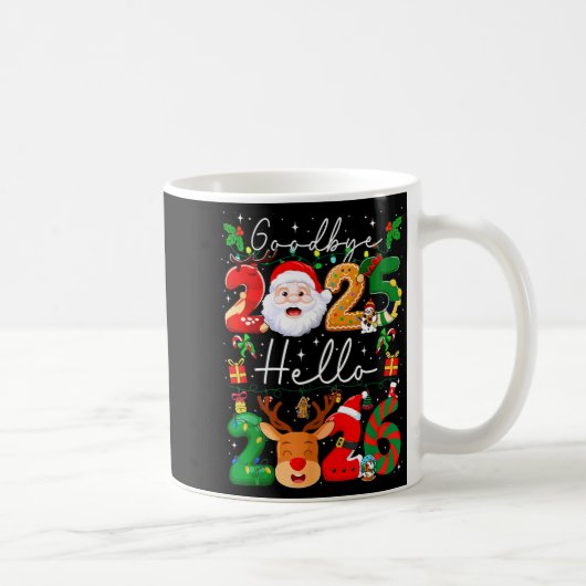Mug Groovy Goodbye 2025 Hello 2026 Happy New Years Eve (Droite)