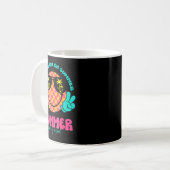 Mug Groovy Happy Face Summer Vibes Got My Mind On Summ (Devant gauche)