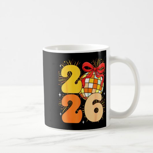 Mug Groovy Happy New Year 2026 New Years Eve Party Men (Droite)
