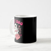 Mug Groovy Hey Boo Cute Ghost Funny Halloween Mens Wom (Devant gauche)