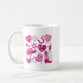 Mug Groovy Howdy Valentine Western Valentines Day Cowb (Gauche)