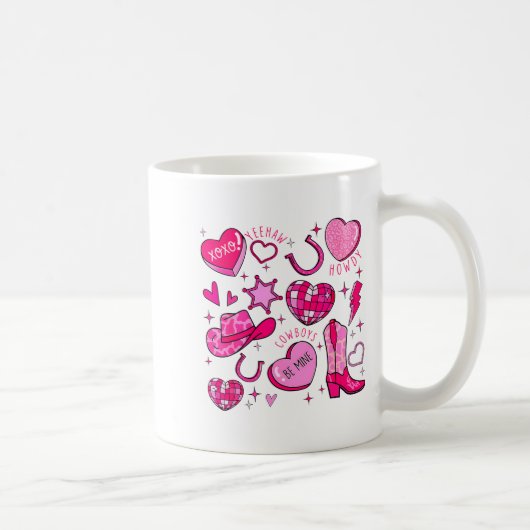 Mug Groovy Howdy Valentine Western Valentines Day Cowb (Droite)