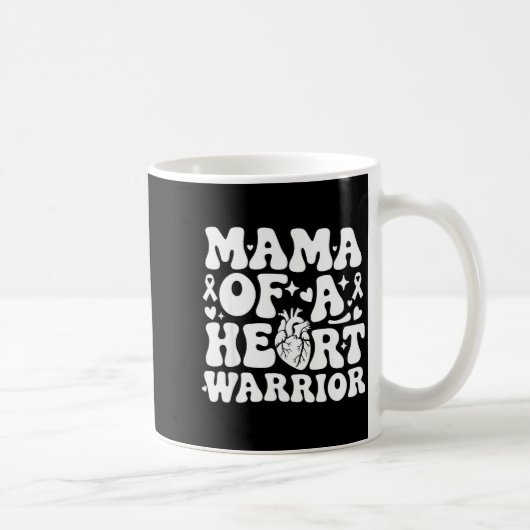 Mug Groovy Mama Of A Heart Warrior Chd Awareness Heart (Droite)