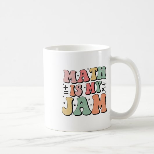 Mug Groovy Math Is My Jam Premier Jour Ck Pour École M (Droite)