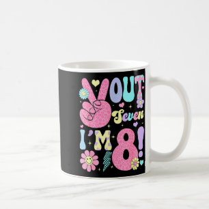 Mug Groovy Peace Out sept je suis âgé de 8 ans 8e anni