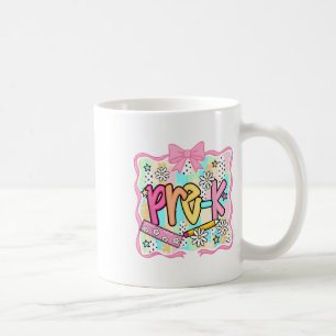 Mug Groovy Pré-maternelle Retour à l'école Premier Jou