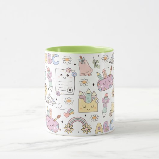 Mug Groovy School Design Theme (Centre)
