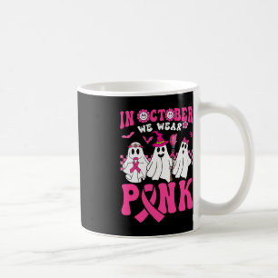 Mug Groovy Wear Pink Breast Cancer Warrior Ghost Bonjo