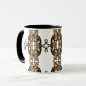 Mug Gros Amoureux des animaux de chats mignons (Devant gauche)