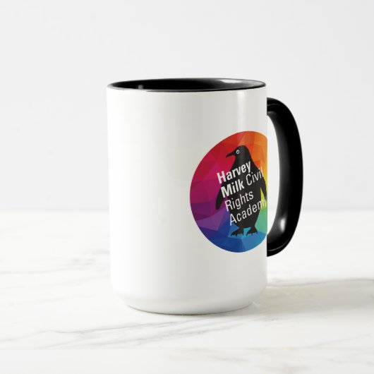 Mug Gros Arc-en-ciel, boue de pingouin (Devant droit)