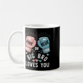 Mug Gros Bro Rose Ou Bleu Vous Aime Boxer Genre Revea (Gauche)