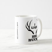 Mug Gros buck drôle de chasse (Devant droit)