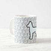 Mug Gros Chien Blanc Blanc (Devant gauche)