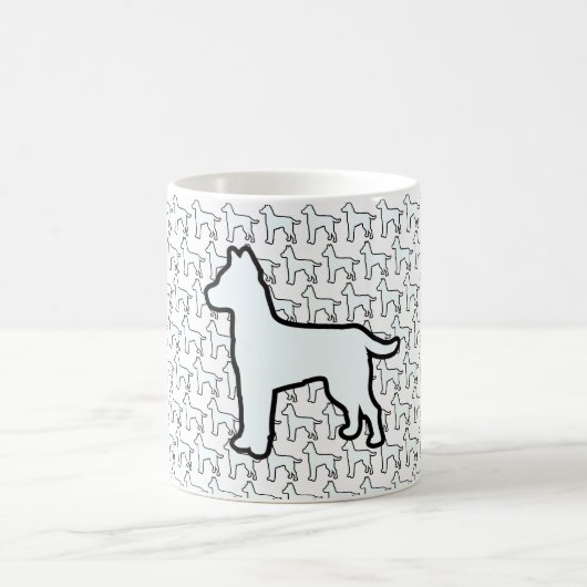 Mug Gros Chien Blanc Blanc (Centre)