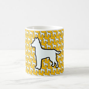 Mug Gros Chien Blanc Jaune