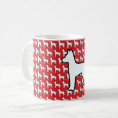 Mug Gros Chien Blanc Rouge (Devant gauche)