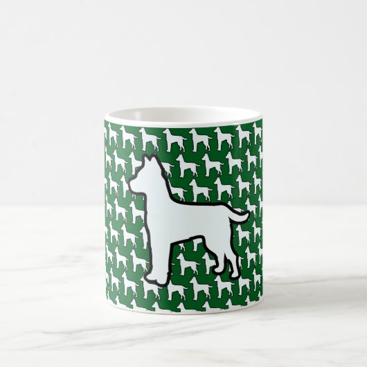 Mug Gros Chien Blanc Vert (Centre)