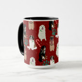 Mug Gros Chiens de Noël (Devant gauche)