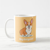 Mug Gros Chiot de Corgi - Hey Corgee (Gauche)