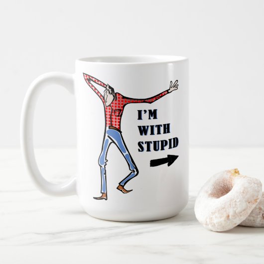 Mug Gros cul, idiot (Avec donut)