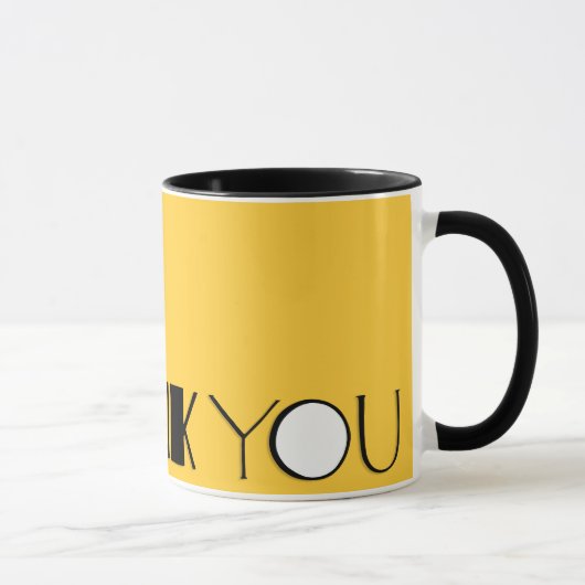 Mug Gros Merci noir (Droite)
