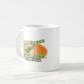 Mug Gros morceaux d'université transportant le logo de (Devant gauche)