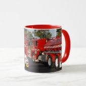 Mug Gros Moteur de feu rouge, (Devant droit)