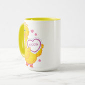 Mug Gros Oiseau Saint-Valentin (Devant gauche)