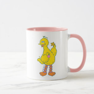 Mug Gros Oiseau tenant des ornements de Noël