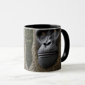 Mug Gros Pied de face rapproché | Gorille, Singe de la (Devant droit)