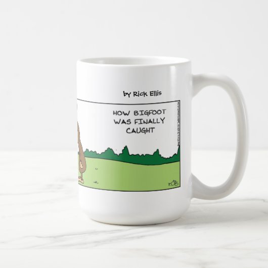 Mug Gros Pied Drôle Attrapé (Droite)