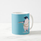 Mug Gros pingouin drôle mignon sur le régime (Devant droit)