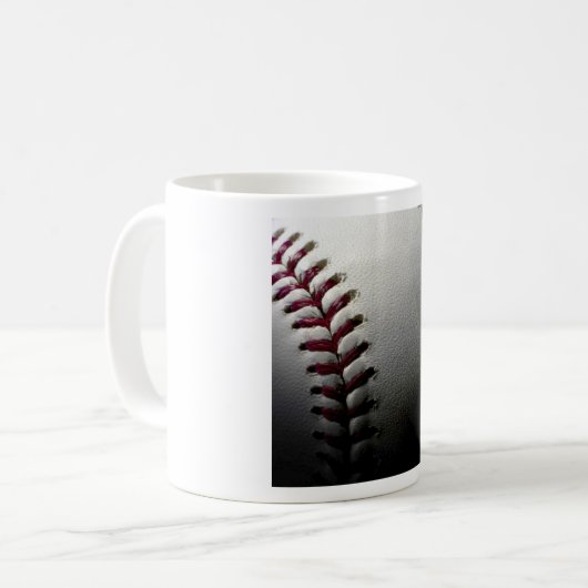 Mug Gros plan de base-ball (Devant gauche)