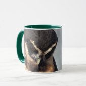 Mug Gros plan de la Chouette Spectaculaire regardant e (Devant gauche)