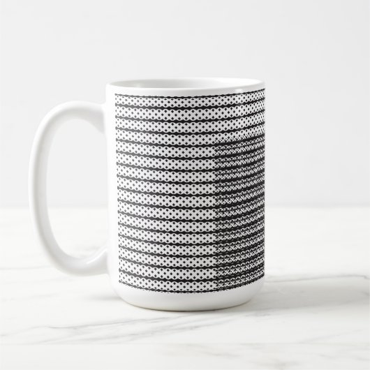 Mug Gros plan d'un chat blanc et orange moelleux (Gauche)