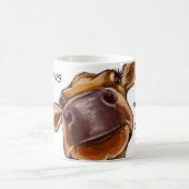 Mug Gros plan - J'aime les vaches - texte modifiable (Centre)
