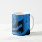 Mug Gros plan rose bleue rouge, macro beauté. (Devant droit)