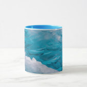 Mug Gros plan sur de la glace bleue (Centre)