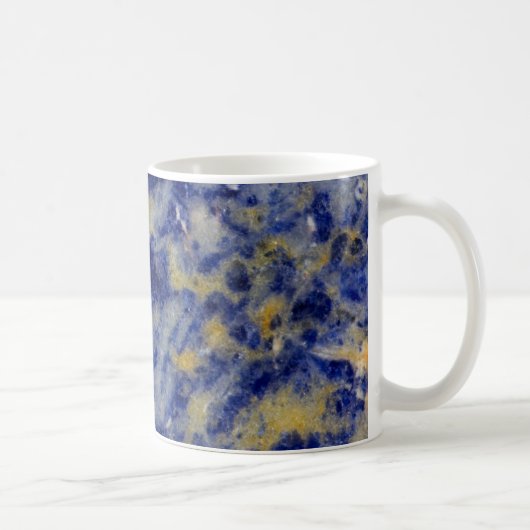 Mug Gros plan sur une sodalite bleue (Droite)