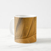Mug Gros plan texture abstraite de feuilles sèches arr (Devant gauche)