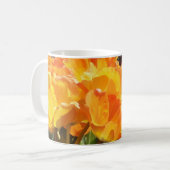 Mug Gros plan Tulipes orange et jaune (Devant gauche)