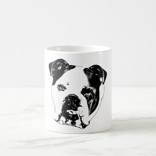Mug Gros Plans De Fêtes De Bulldog (Centre)
