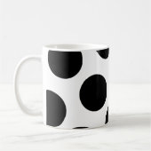Mug Gros points diagonaux noirs (Gauche)