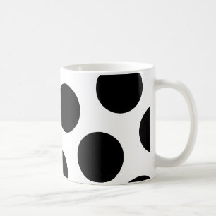 Mug Gros points noirs diagonaux