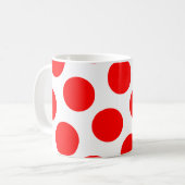 Mug Gros Pois blancs et rouges (Devant gauche)