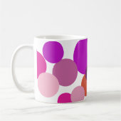 Mug Gros pois les années 70 en violet (Gauche)