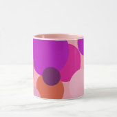 Mug Gros pois les années 70 en violet (Centre)