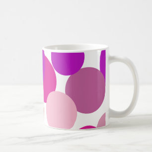 Mug Gros pois les années 70 en violet